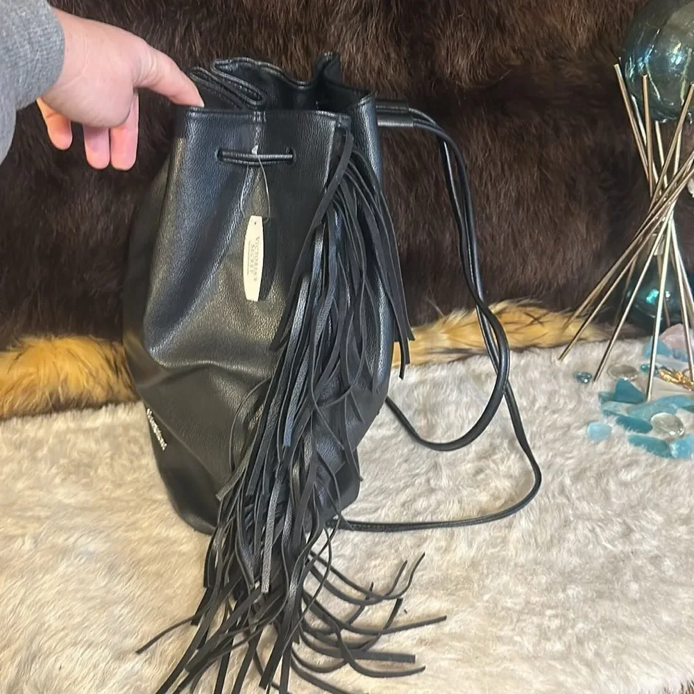Victoria’s Secret fringe backpack (5025D) NWT - Picture 3 of 8